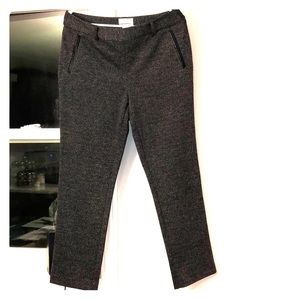 Charter Club pants with faux leather look pockets